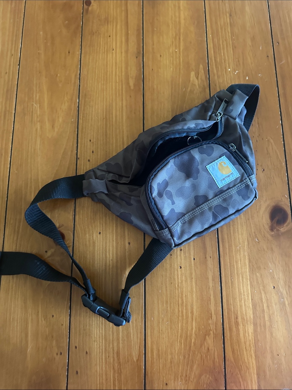 Carhartt Camo Belt Bag with Front Zip Pocket